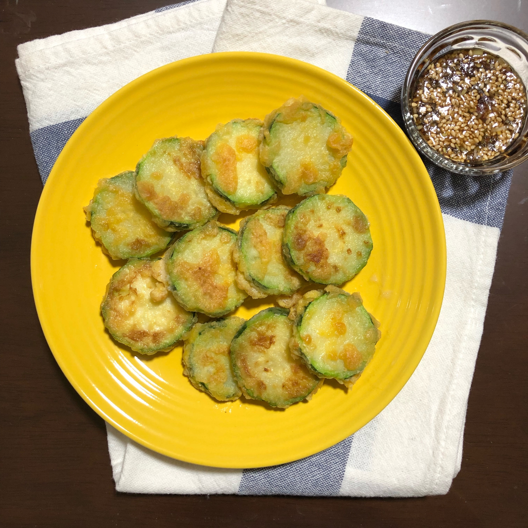 焼きズッキーニを韓国風タレで♪