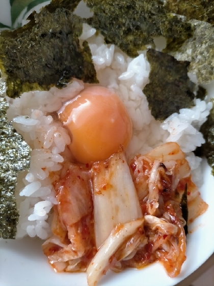 キムチの卵かけご飯