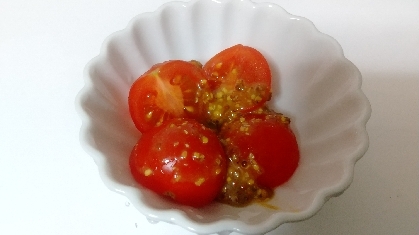 ミニトマトの粒マスタードマリネ♡簡単プチトマト