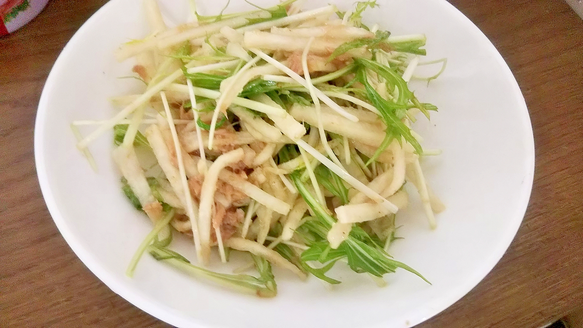 簡単和えるだけ！水菜と大根の中華ツナサラダ