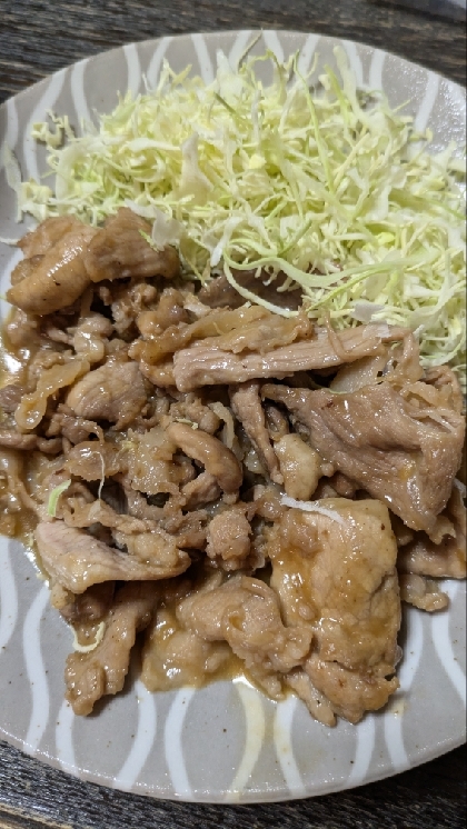 ★ワンパン 一人 豚生姜焼き★