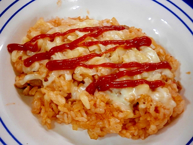 チーズonチキンライス