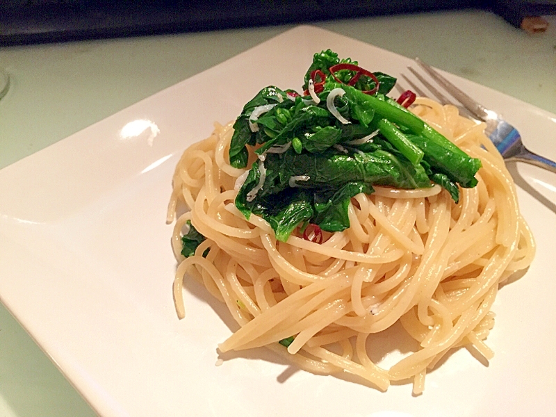 小松菜の花の和風春パスタ レシピ 作り方 By Misondroid 楽天レシピ 小松菜の花の和風春パスタ レシピ 作り方 By Misondroid 楽天レシピ