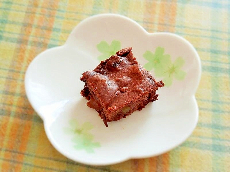 レンジde簡単 ドライフルーツ入りお豆腐ブラウニー レシピ 作り方 By 京桜 楽天レシピ