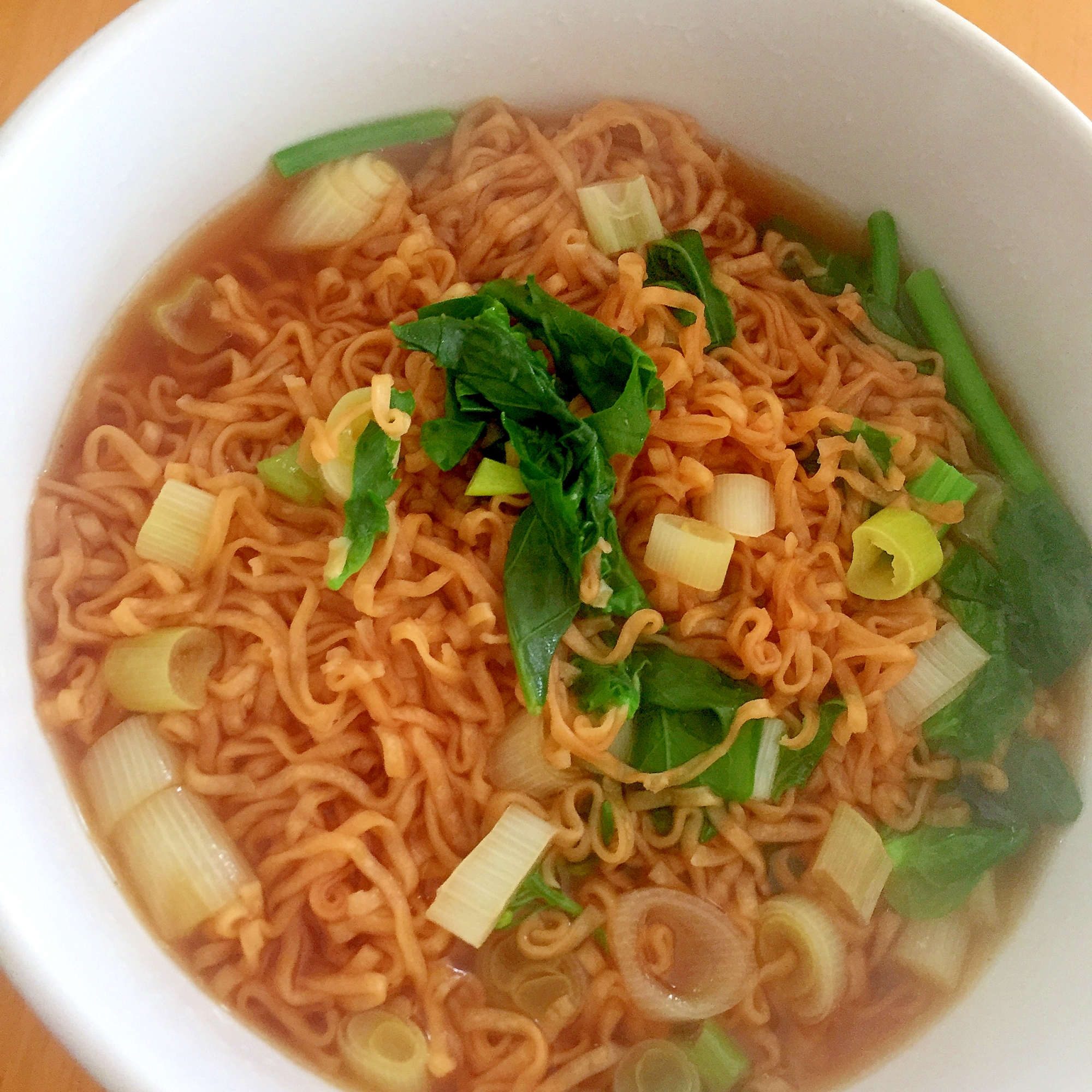 菜の花とネギのチキンラーメン☆