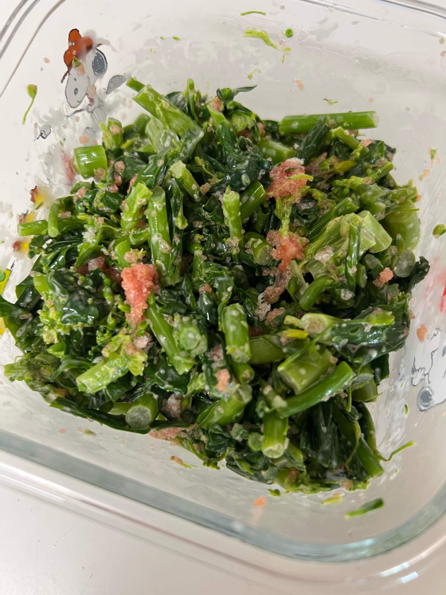 のらぼう菜の明太子マヨ和え