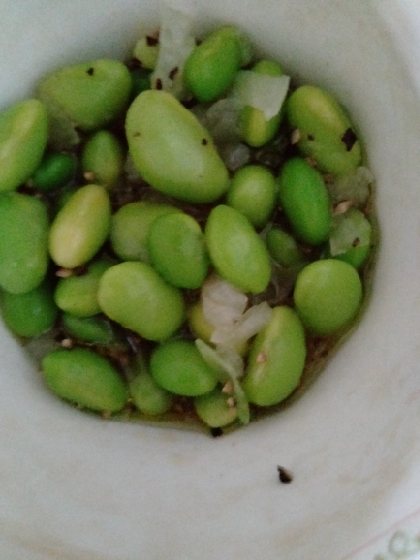 枝豆とたまねぎのマリネ