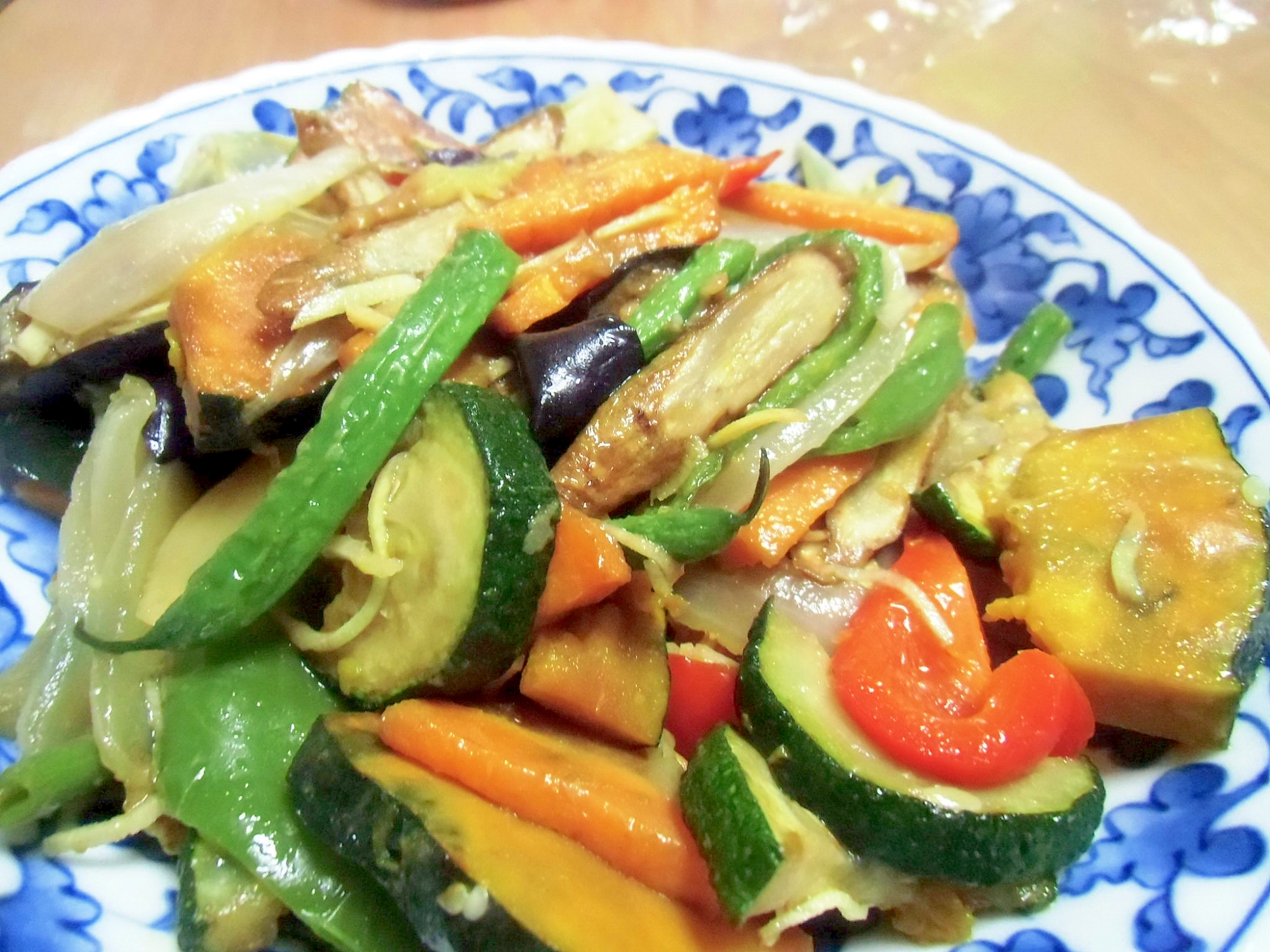 揚げ野菜の生姜浸し