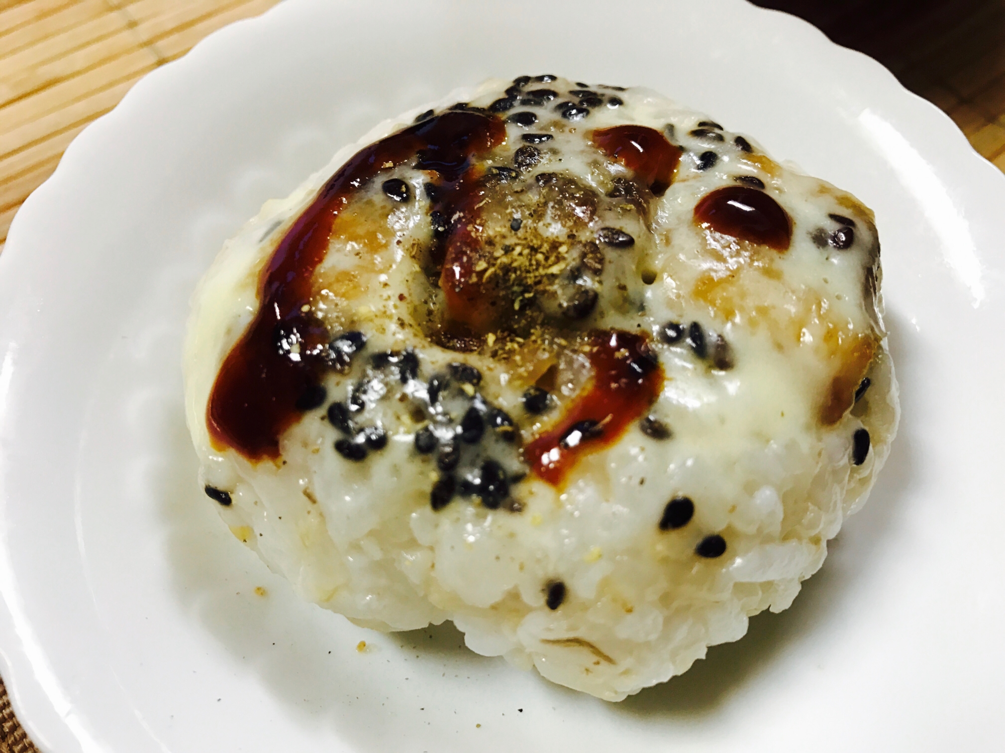 リメイク！イワシの唐揚げとチーズの焼きおにぎり