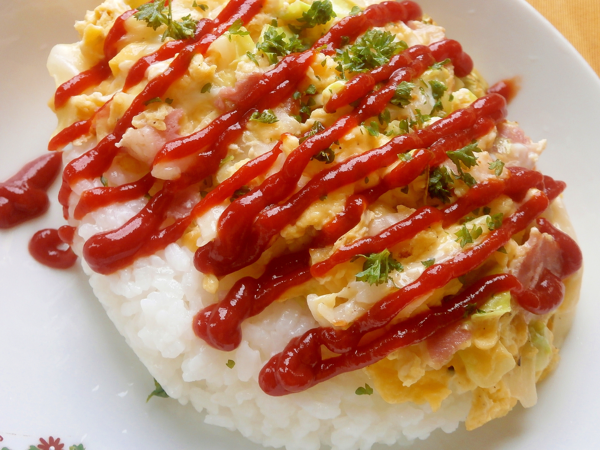 白いご飯のオムライス レシピ 作り方 By なな1151 楽天レシピ