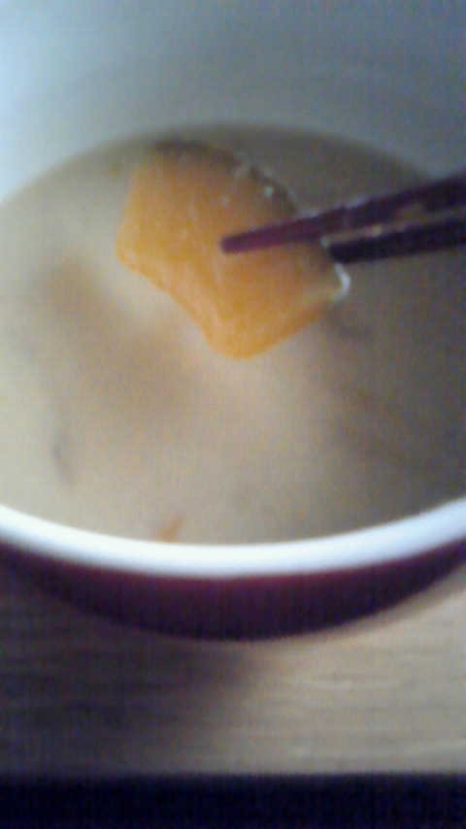 【今日の一汁】玉ねぎと人参とかぼちゃのお味噌汁