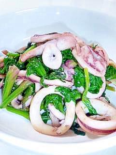 イカとほうれん草のガーリック炒め レシピ 作り方 By Sena Mama 楽天レシピ