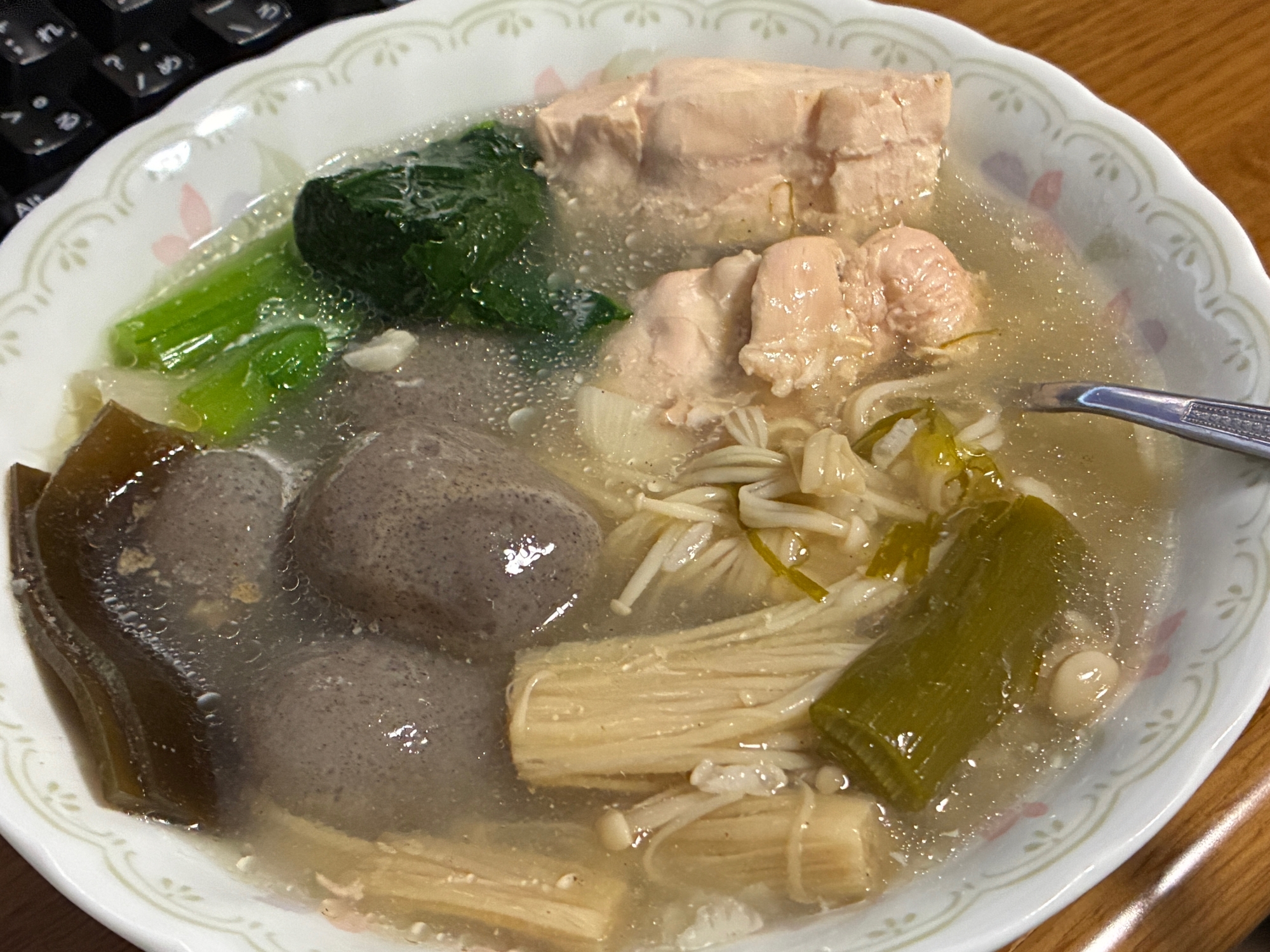 余熱調理器で作るヘルシー和風なんちゃって参鶏湯