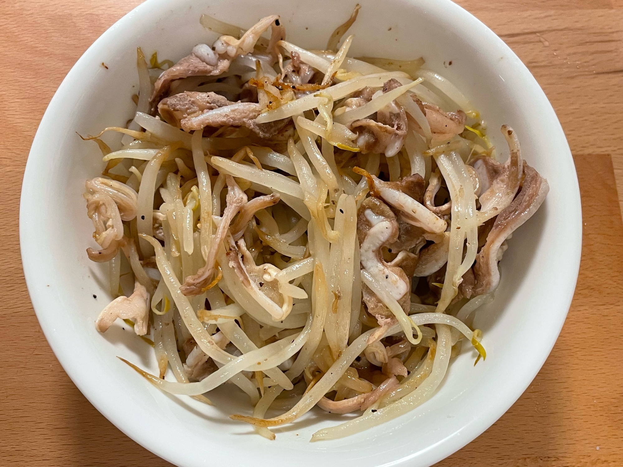 豚ナンコツスライスともやし炒め