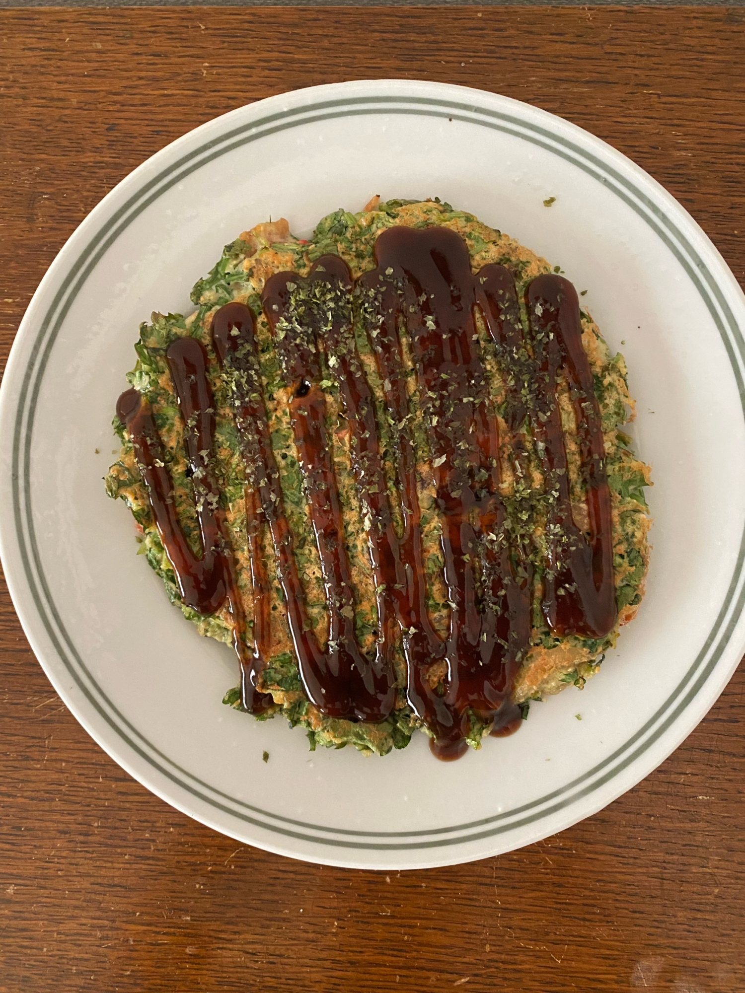 オートミールお好み焼き 豆腐バージョン