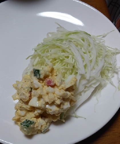 柚子胡椒風味♪高菜とおからのゆで卵サラダ