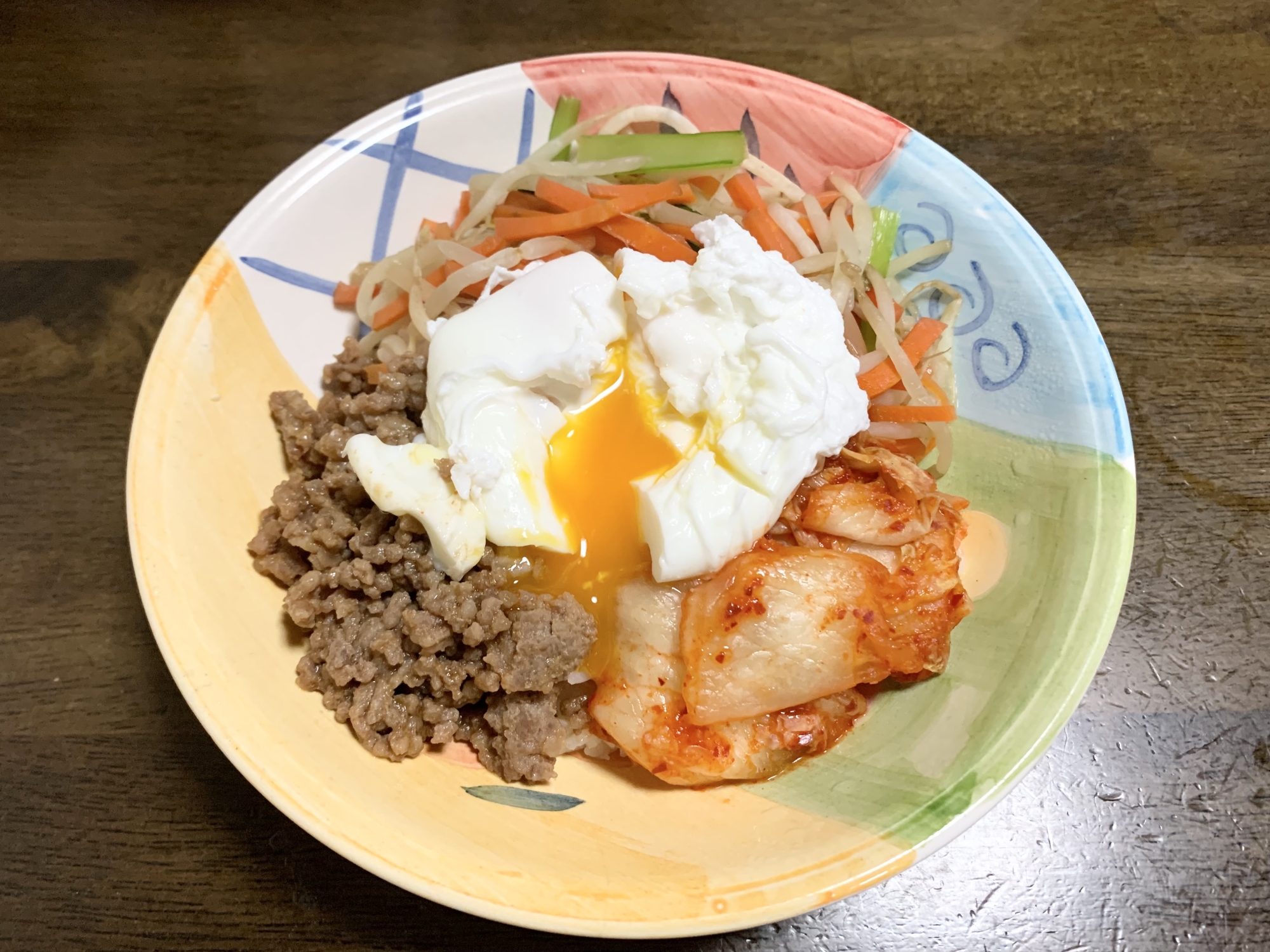 丼レシピ　ビビンバ