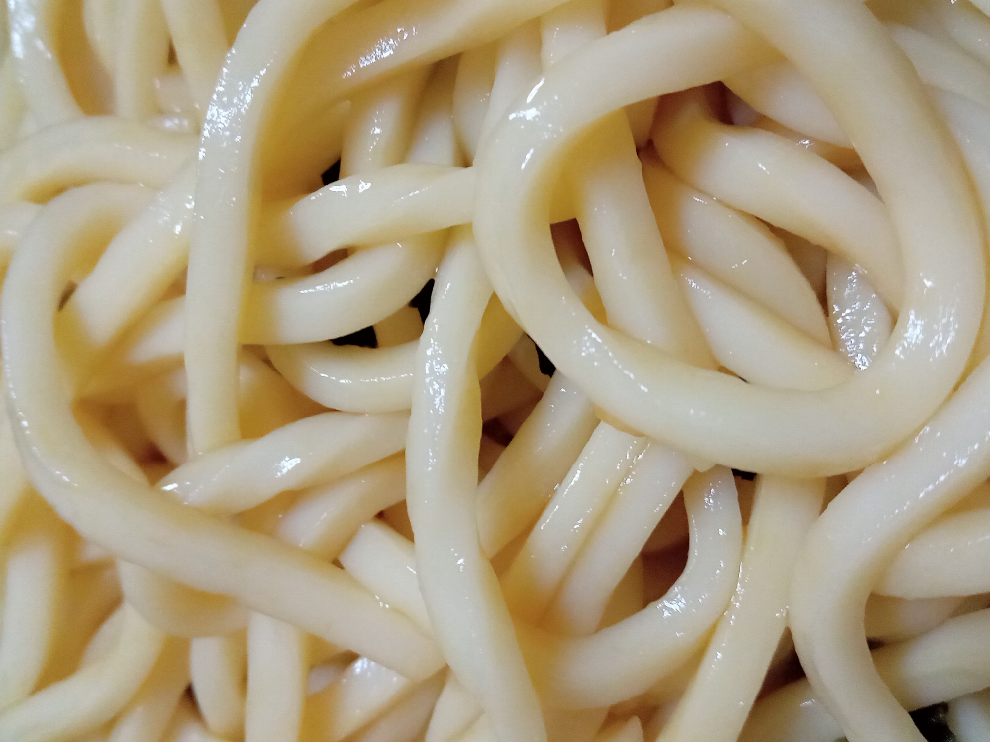 レンジでポン酢うどん