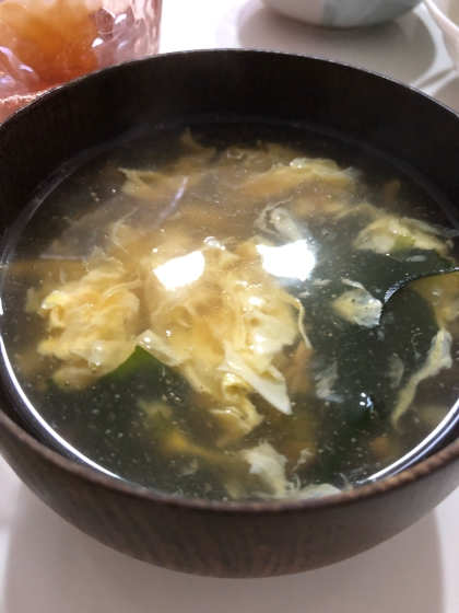 卵とわかめの中華スープ