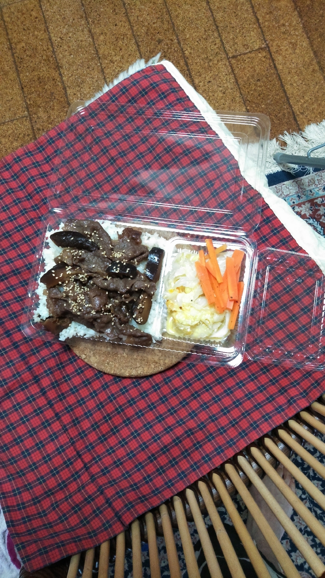 カンタン牛肉弁当