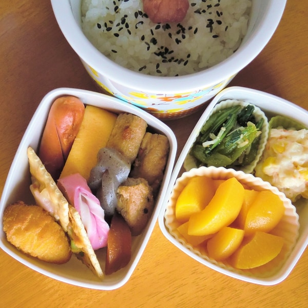 こどものお弁当 幕の内弁当風 レシピ 作り方 By R Chibico 楽天レシピ こどものお弁当 幕の内弁当風 レシピ 作り方 By R Chibico 楽天レシピ