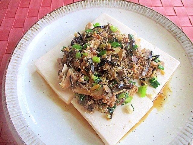 サバ塩昆布豆腐