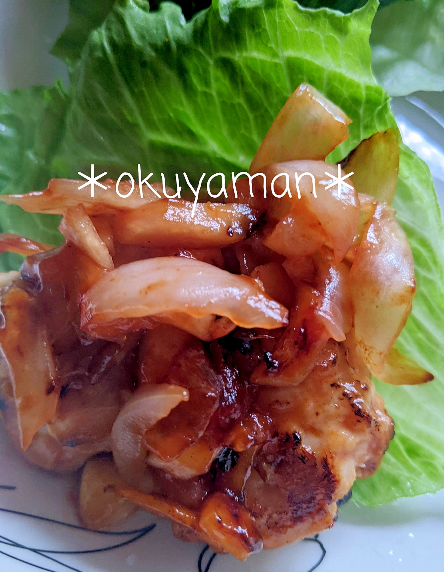 鶏肉と玉ねぎのケチャップ炒め