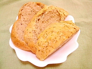 薄力粉＆米粉で作る緑茶のHB食パン
