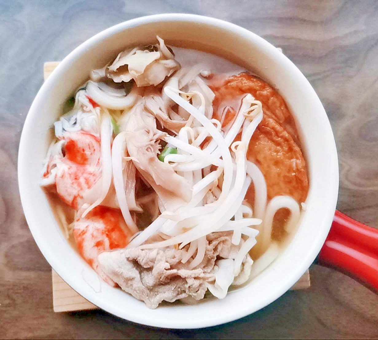 カニカマともやしとさつま揚げのうどん レシピ 作り方 By のん７８６ 楽天レシピ