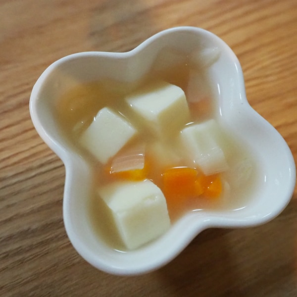 中期 離乳食 豆腐と野菜のお味噌汁 レシピ 作り方 By もにこ 楽天レシピ 中期 離乳食 豆腐と野菜のお味噌汁 レシピ 作り方 By もにこ 楽天レシピ