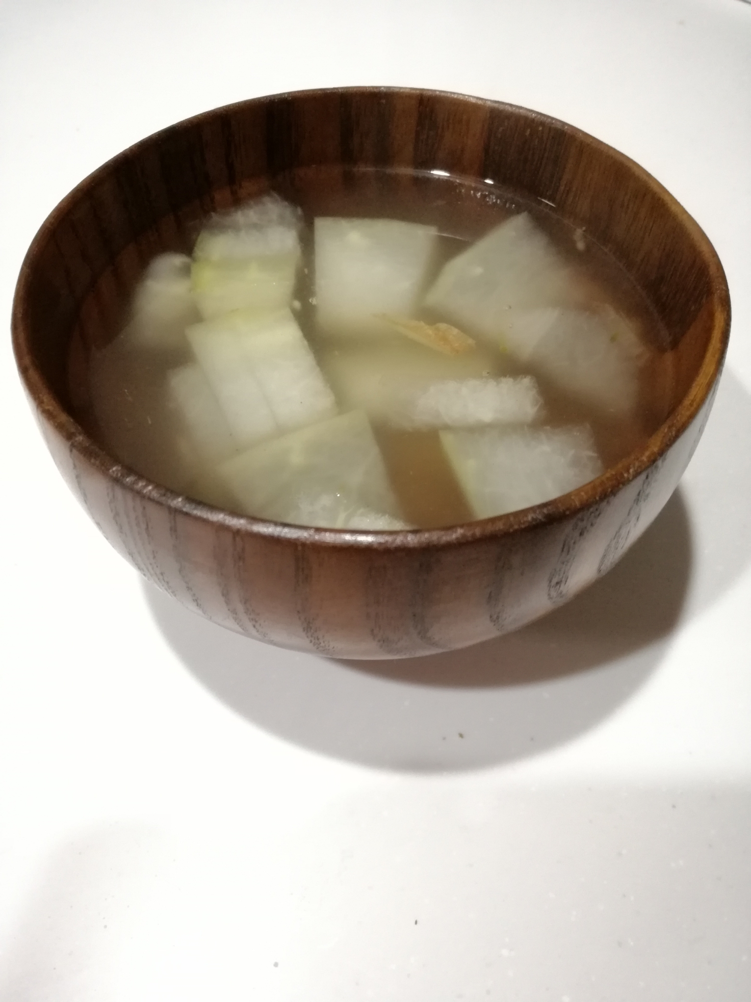 簡単♪夏野菜♪とうがんのとろみスープ