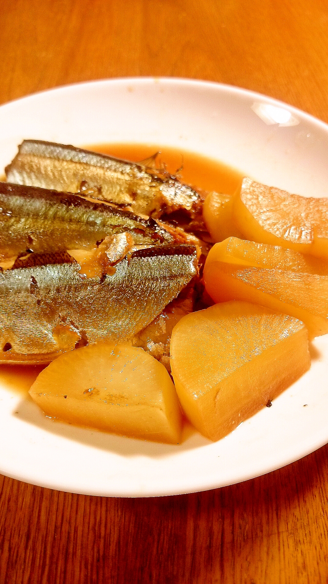 秋刀魚と大根の煮物