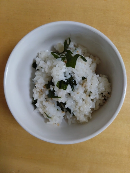 誰でもできる☆わかめごはん