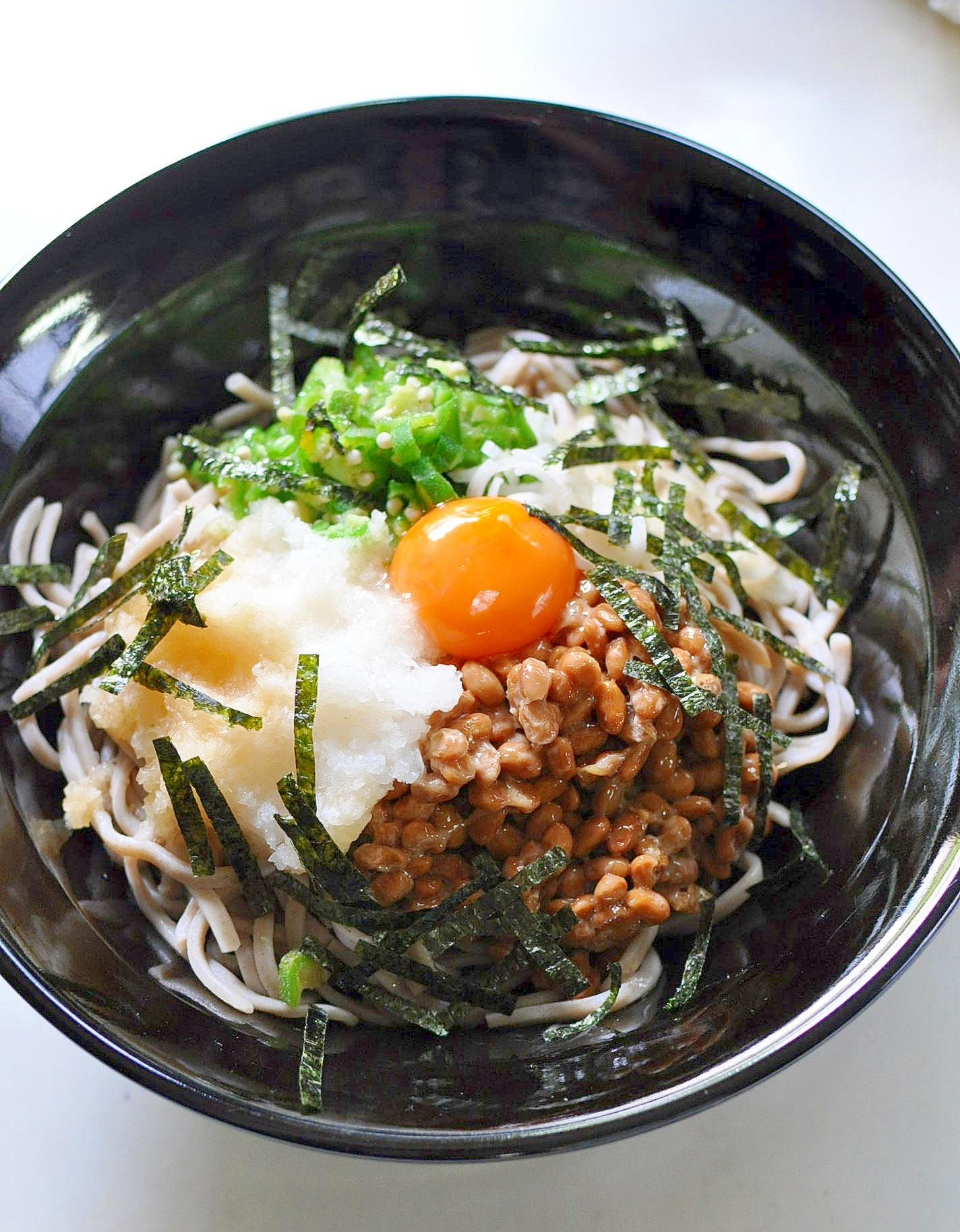 冷やし納豆おろしそば レシピ 作り方 By ねこすけ 楽天レシピ