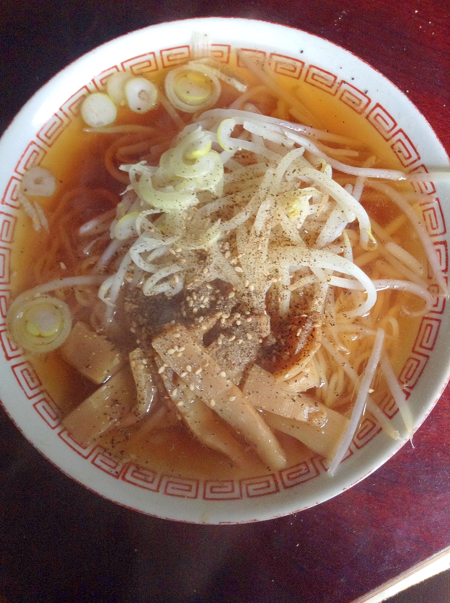 ダブル胡椒ラーメン＠野菜＆メンマ増し