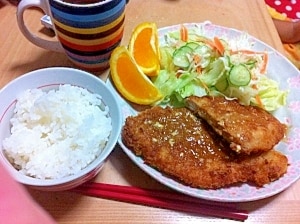 油は１ フライパン とんかつ チーズ トップ