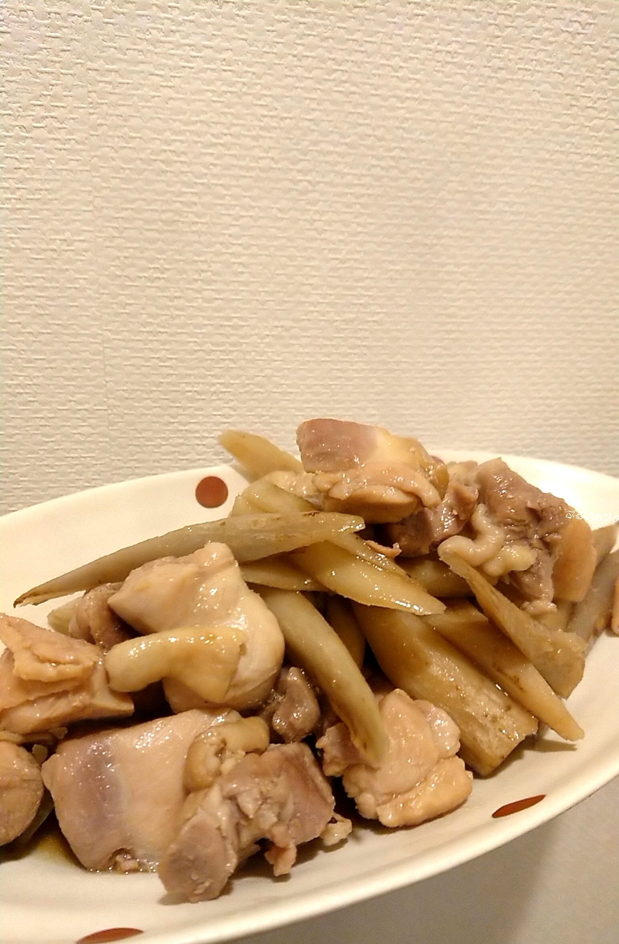 ごぼうと鶏肉だけの煮物!