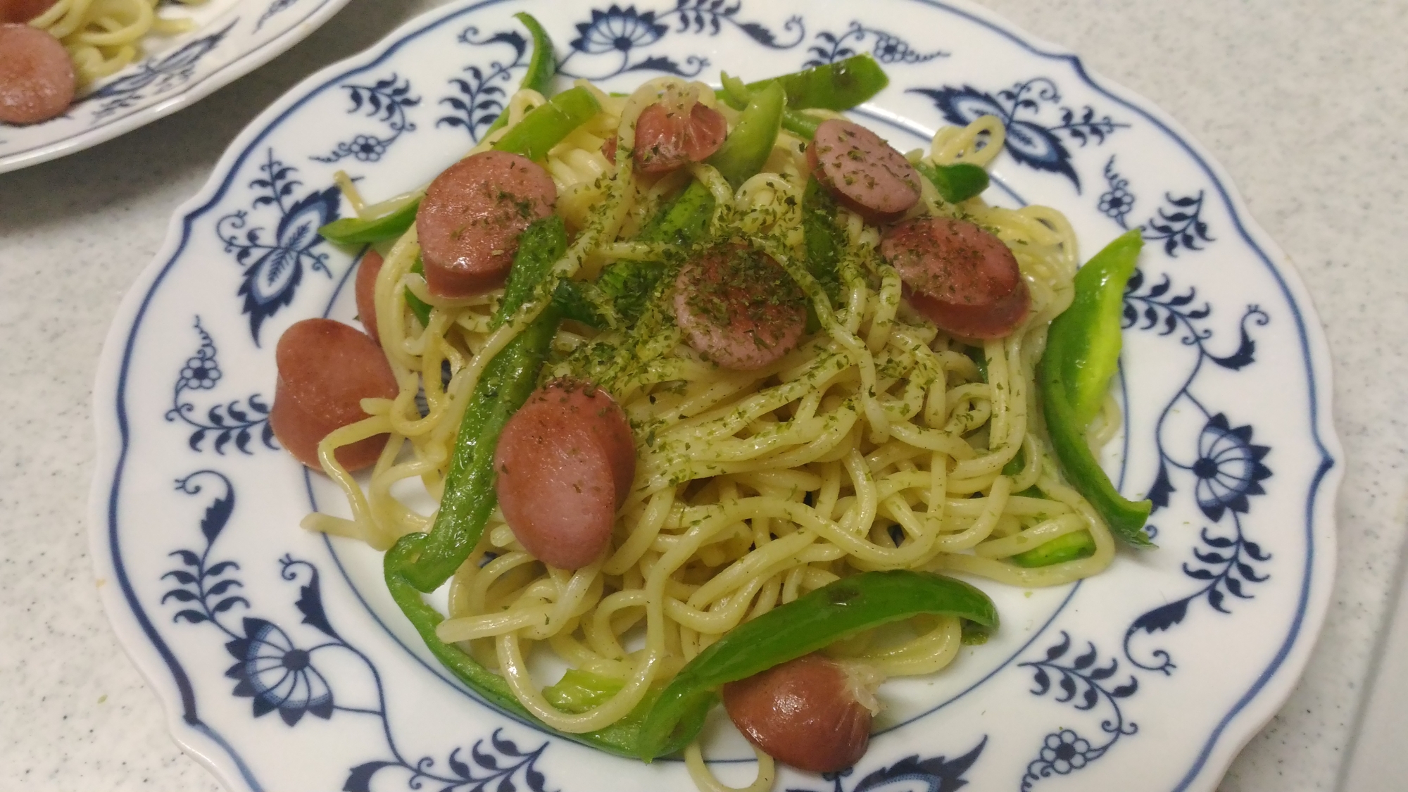 ピーマン塩焼きそば