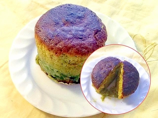 バレンタインに!抹茶味のフォンダンショコラ風ケーキ