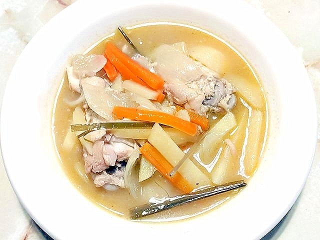 手羽元で作る!ちょっと和風のグリーンカレー♪