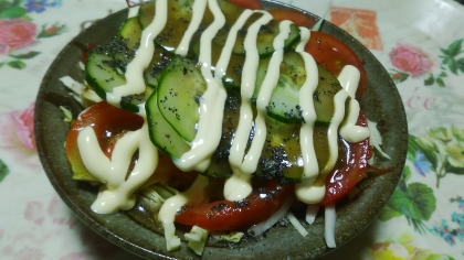 トマト☘️きゅうり☘️キャベツサラダ