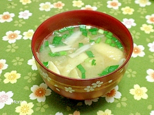 生しいたけの軸と油揚げの味噌汁 レシピ 作り方 By Momo 楽天レシピ