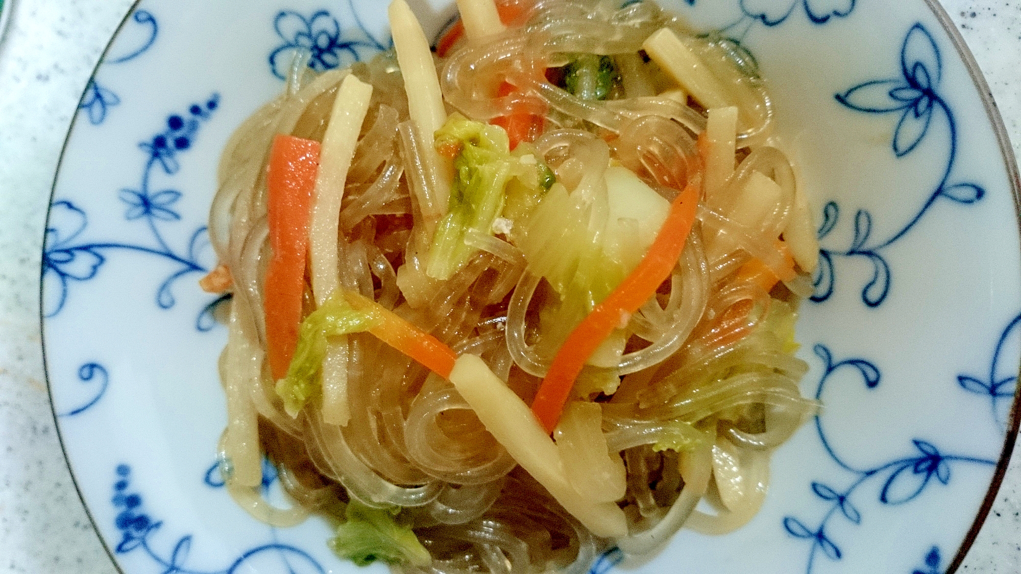 春雨入り野菜たっぷり味噌炒め