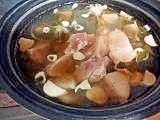 ２０２５年冬の鍋③　搾菜と　漬物入り　鶏鍋