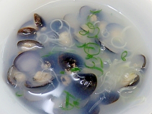 ふっくら、シジミの中華スープ・砂出しと冷凍方法付き