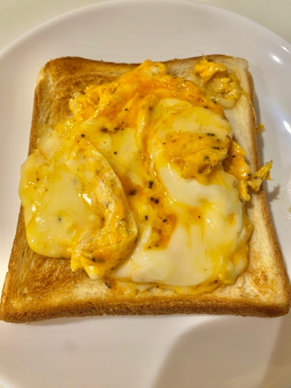 朝から大満足 厚焼き玉子とチーズのホットサンド