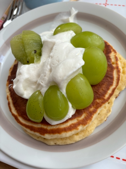 ラム酒が香るホットケーキ