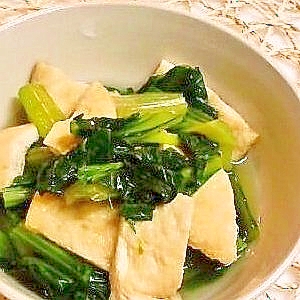 京風✿小松菜と油揚げの煮びたし
