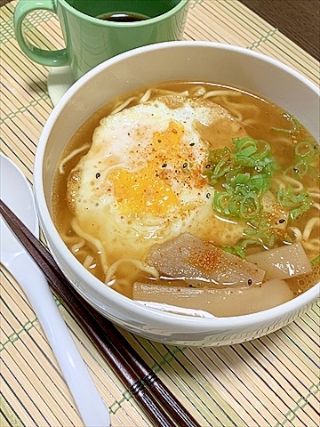 正麺の制限時間内に作る目潰しエッグ味噌ラーメンっ