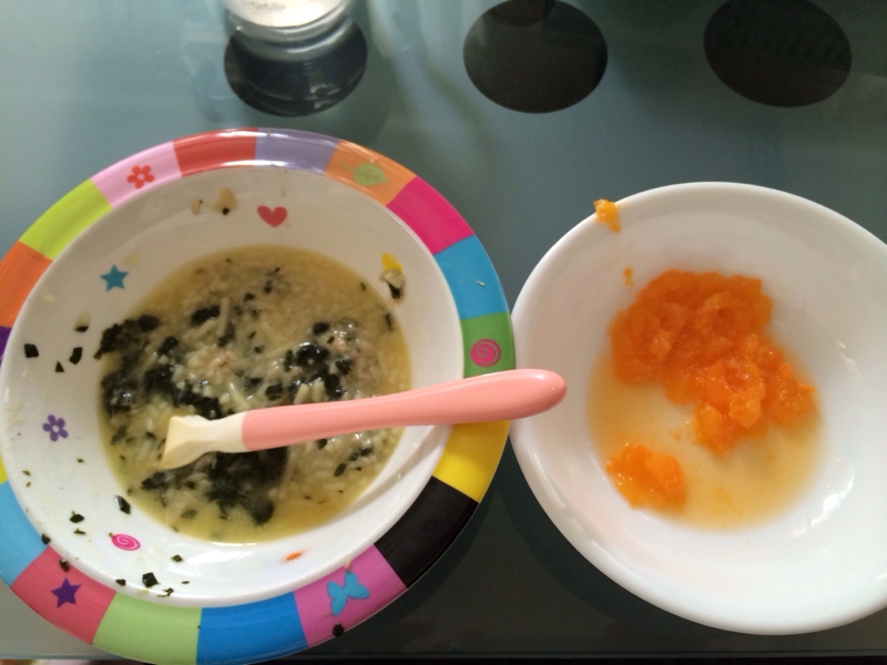 離乳食中期☆ツナとほうれん草のスパゲティ
